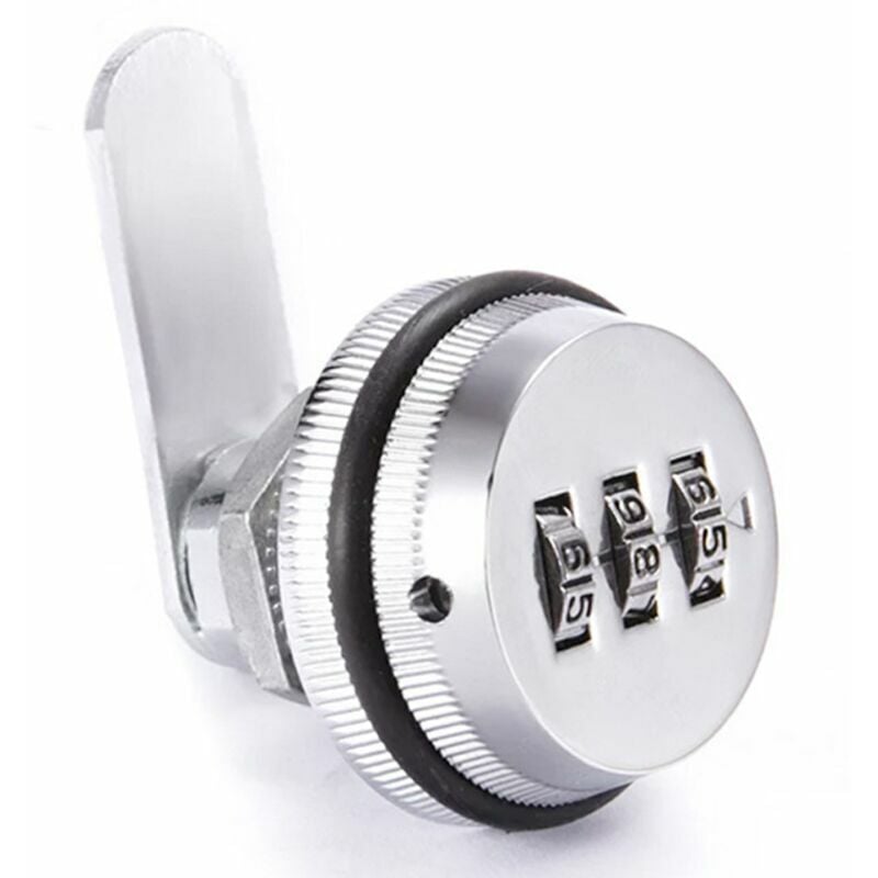 foto del prodotto lablanc serrature di sicurezza a combinazione con codice password per la sicurezza di scatole, cassetti, cassette postali, porte, mobili argento 