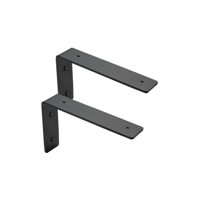 foto del prodotto lablanc set di 2 staffe per mensole a muro, staffe per mensole industriali resistenti, staffe per mensole resistenti, staffe a l, spessore 5 mm con
