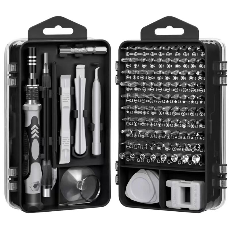 foto del prodotto lablanc set di cacciaviti di precisione 115 in 1, set di utensili meccanici di precisione, mini cacciaviti magnetici per pc, cellulare, computer,