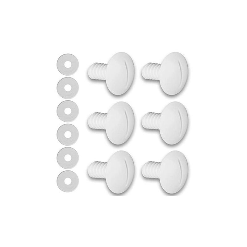 foto del prodotto lablanc set di viti per mozzo in plastica da 6 pezzi per pulitore per piscine polaris c 55, 180 280 pezzi di ricambio