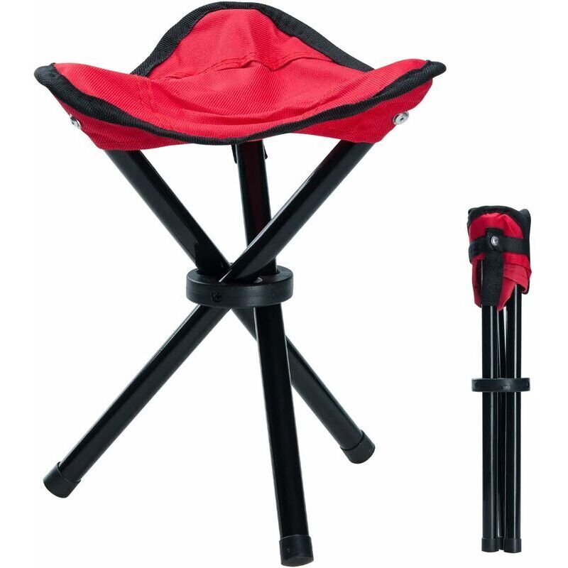 foto del prodotto lablanc sgabello portatile pieghevole in tela con treppiede e 3 gambe per escursionismo, campeggio, pesca, picnic, spiaggia, barbecue, viaggi,
