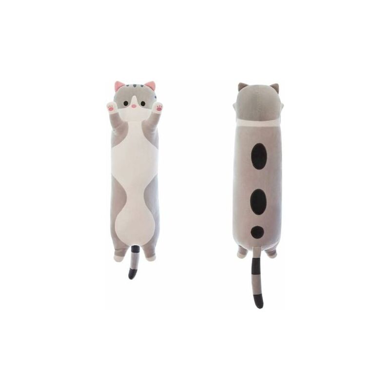 foto del prodotto lablanc simpatico peluche a forma di gatto, a forma di cartone animato, morbido e soffice, ideale come cuscino da notte, regalo per bambini e