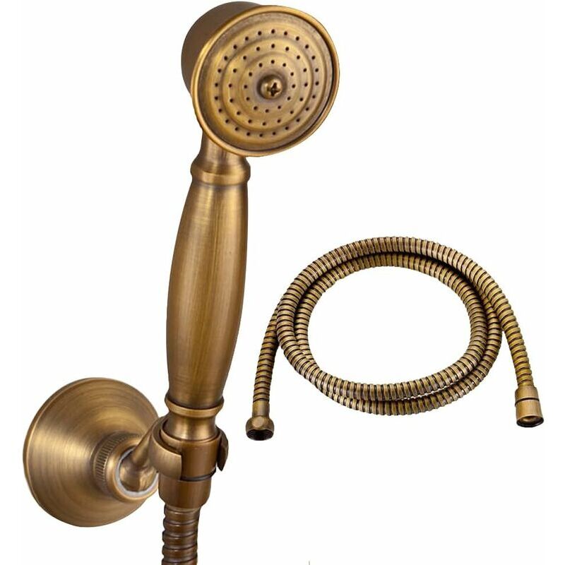 foto del prodotto lablanc soffione doccia in ottone massiccio flessibile doccia da 1,5 m