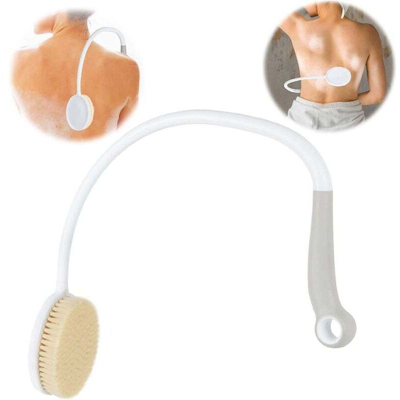 foto del prodotto lablanc spazzola per la schiena con manico lungo, spazzola ergonomica per doccia con setole morbide, per tutte le parti del corpo