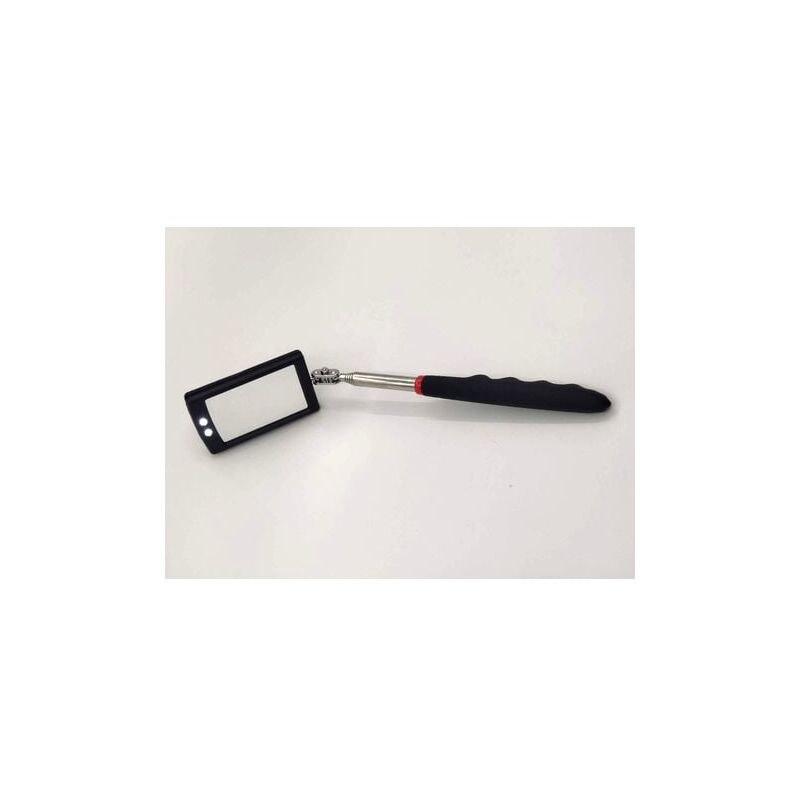 foto del prodotto lablanc specchio di ispezione telescopico specchio telescopico a led con 2 luci led luminose, impugnatura estensibile morbida e antiscivolo,