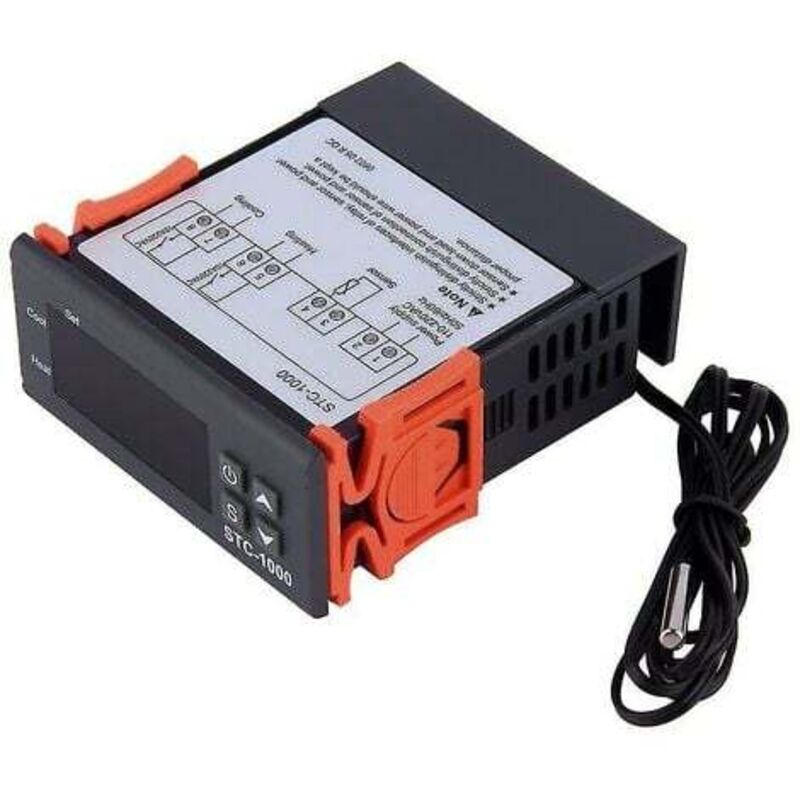 foto del prodotto lablanc stc 1000 220v termostato multiuso regolatore di temperatura calibrazione fahrenheit e centigradi display sonda sensore