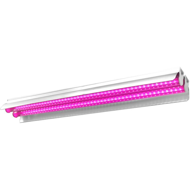 foto del prodotto lablanc strisce luminose a doppia crescita a spettro completo da 50 cm e 18 w, con copertura luminosa per piante da interno.