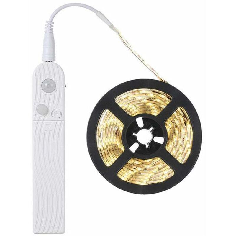foto del prodotto lablanc striscia led da 3 m con sensore di movimento, luce notturna a batteria con sensore pir, illuminazione per armadio, impermeabile ip65,