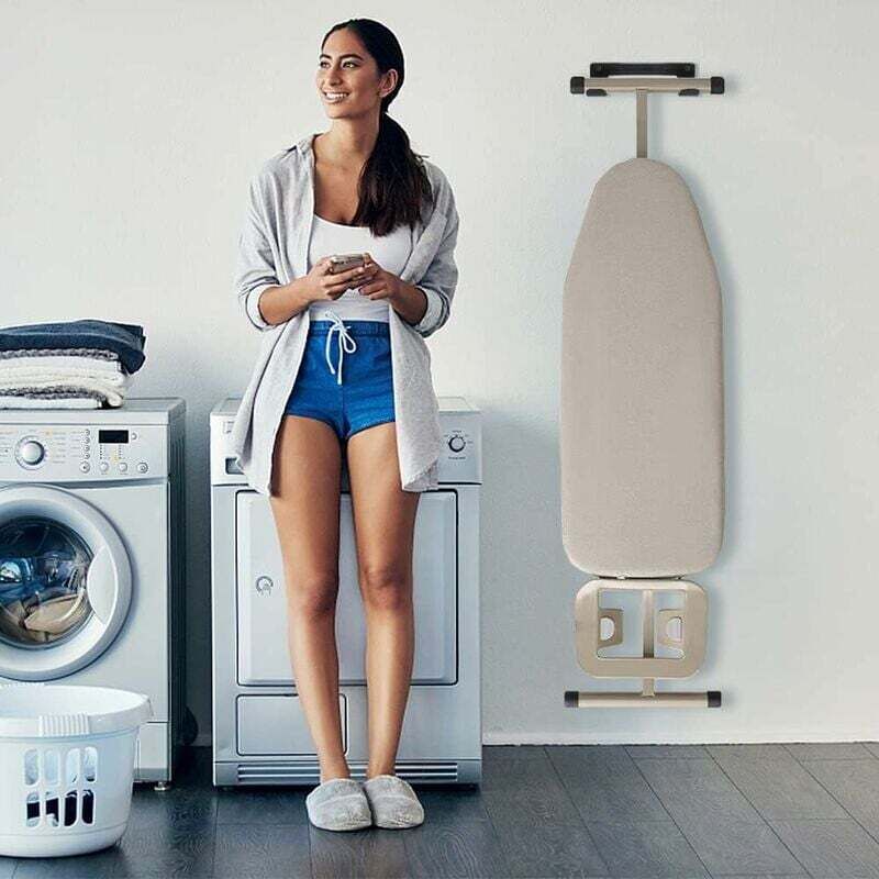 foto del prodotto lablanc - supporto per asse da stiro a parete, per lavanderia, nero