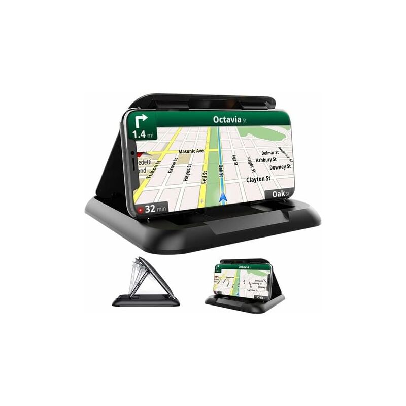 foto del prodotto lablanc supporto per cellulare, supporto per auto, supporto antiscivolo per cruscotto compatibile con iphone e samsung