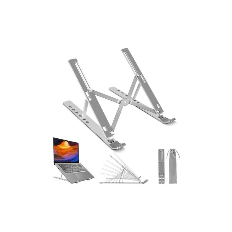 foto del prodotto lablanc supporto per laptop, supporto regolabile per laptop, supporto in lega di alluminio per laptop