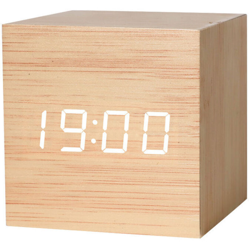 foto del prodotto lablanc sveglia digitale, orologio digitale a led con visualizzazione della data, temperatura, 3 allarmi, 3 livelli di luminosit , orologio