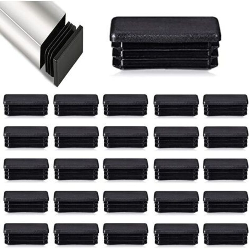 foto del prodotto lablanc tappi a lamelle 40 x 30 mm, inserto per canaline per recinzioni, per sedie e mobili con montanti tubolari, 40 pezzi