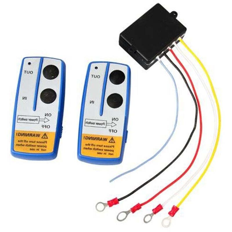 foto del prodotto lablanc telecomando per verricello wireless da 12 v, 2 pezzi, resistente, portata 78 20 m, con spia luminosa per jeep atv suv