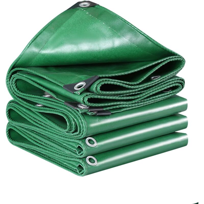 foto del prodotto lablanc telone 3x4m verde con occhielli, pvc impermeabile e antistrappo, telone universale premium per camion, piscina, mobili da giardino in