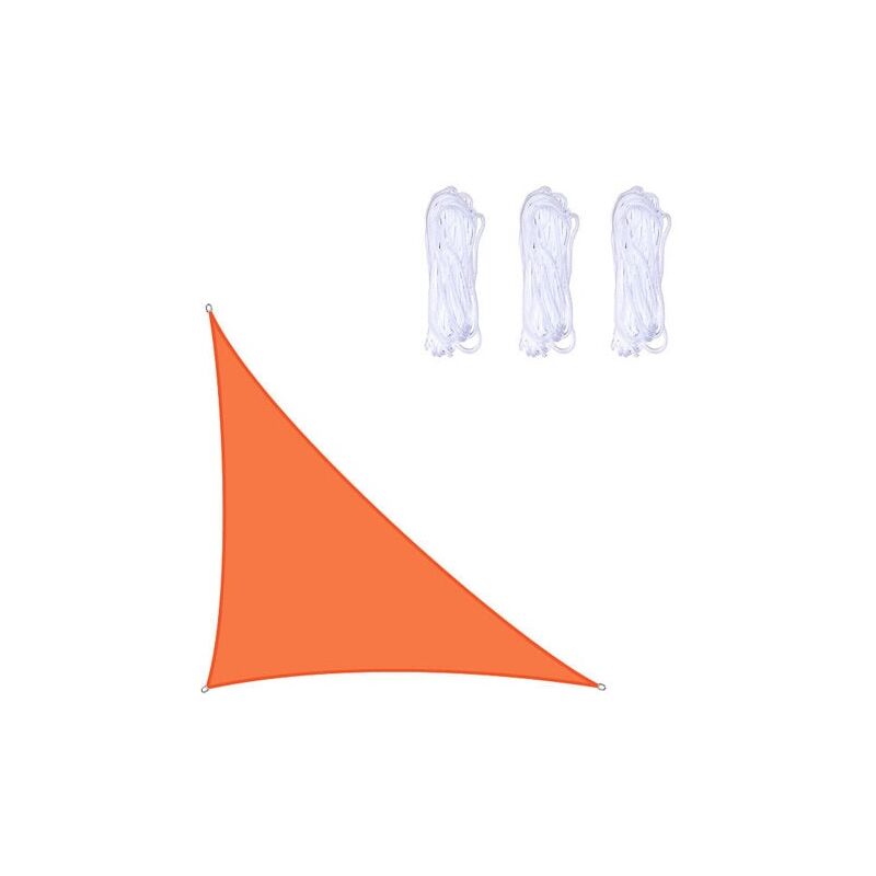 foto del prodotto lablanc tenda a vela triangolare 3x4x5 m impermeabile anti uv 93 resistente all acqua protezione dal vento poliestere con protezione uv per