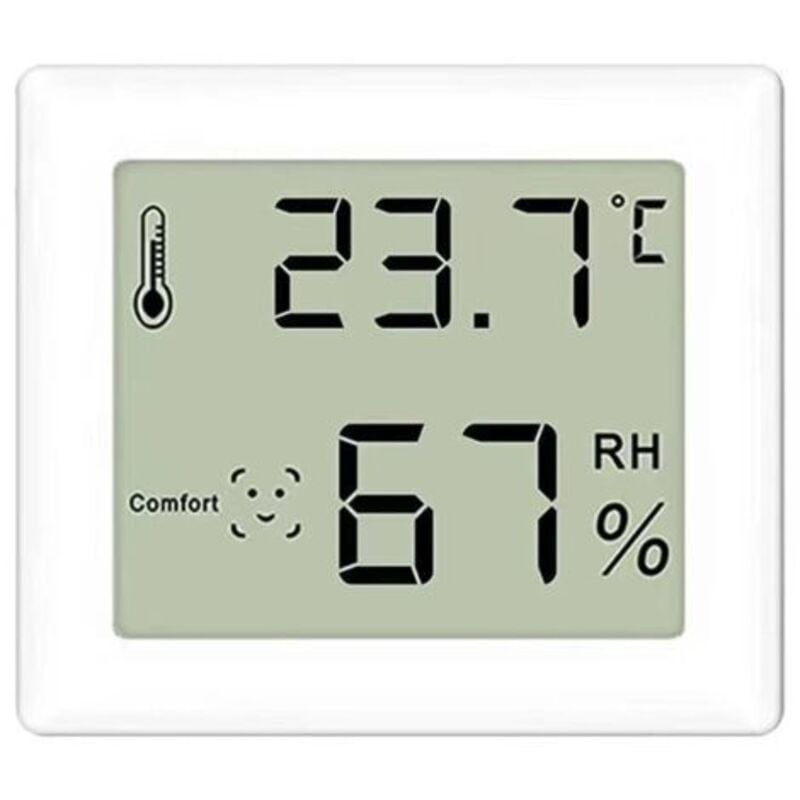 foto del prodotto lablanc termometro per ambienti domestici, termometro igrometro digitale per interni, ampio display lcd ambientale, adatto per interni, cantine,