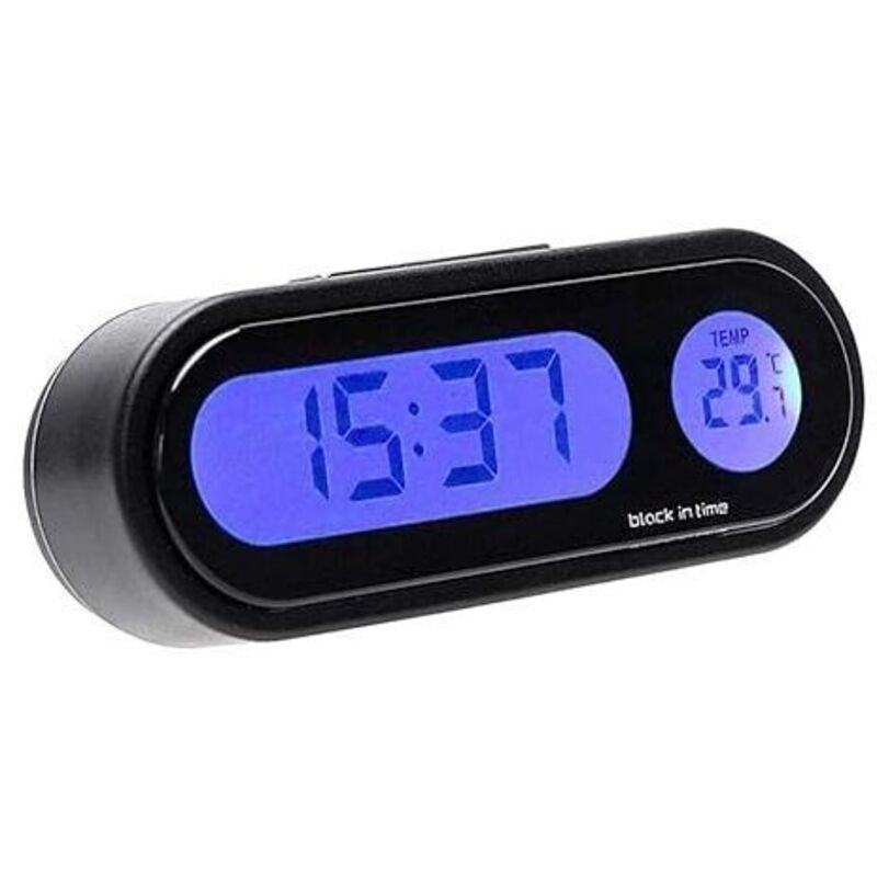 foto del prodotto lablanc termometro per auto, orologi per auto con temperatura per cruscotto orologio per auto
