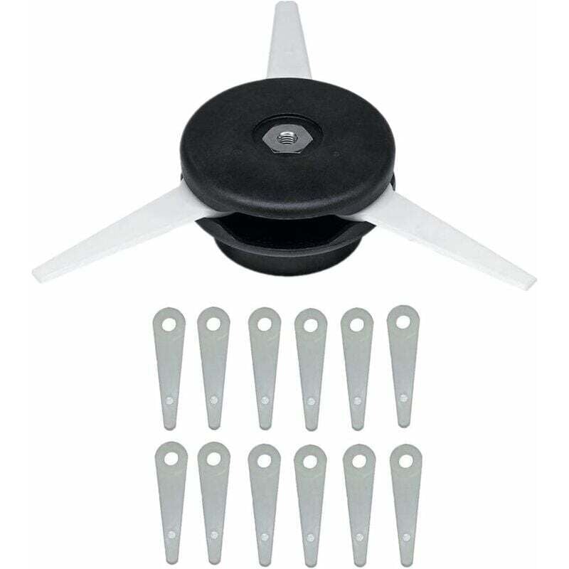foto del prodotto lablanc testina di ricambio per decespugliatore e 12 lame di ricambio con 12 lame in nylon e testina per rifinitore