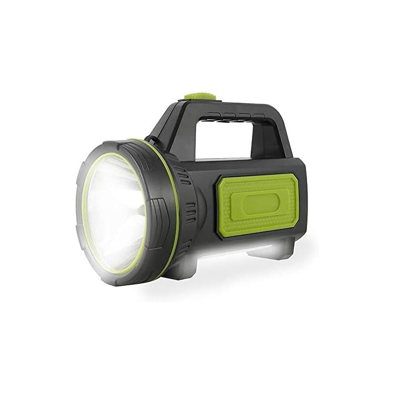foto del prodotto lablanc torcia elettrica luce da campeggio a led ricaricabile tramite usb, super potente impermeabile con luce laterale adatta per campeggio,