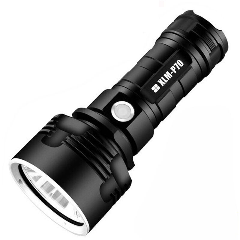foto del prodotto lablanc torcia p70, 30000 100000 lumen led ad alta potenza ultra luminosa impermeabile, xlm p70 50 w, torcia a 3 modalit pi potente batteria