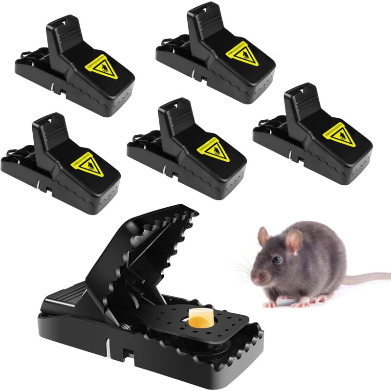 foto del prodotto lablanc trappola professionale per topi, 6 efficaci clip per trappola per topi, trappola per topi riutilizzabile, trappola per topi, acchiappatopi,