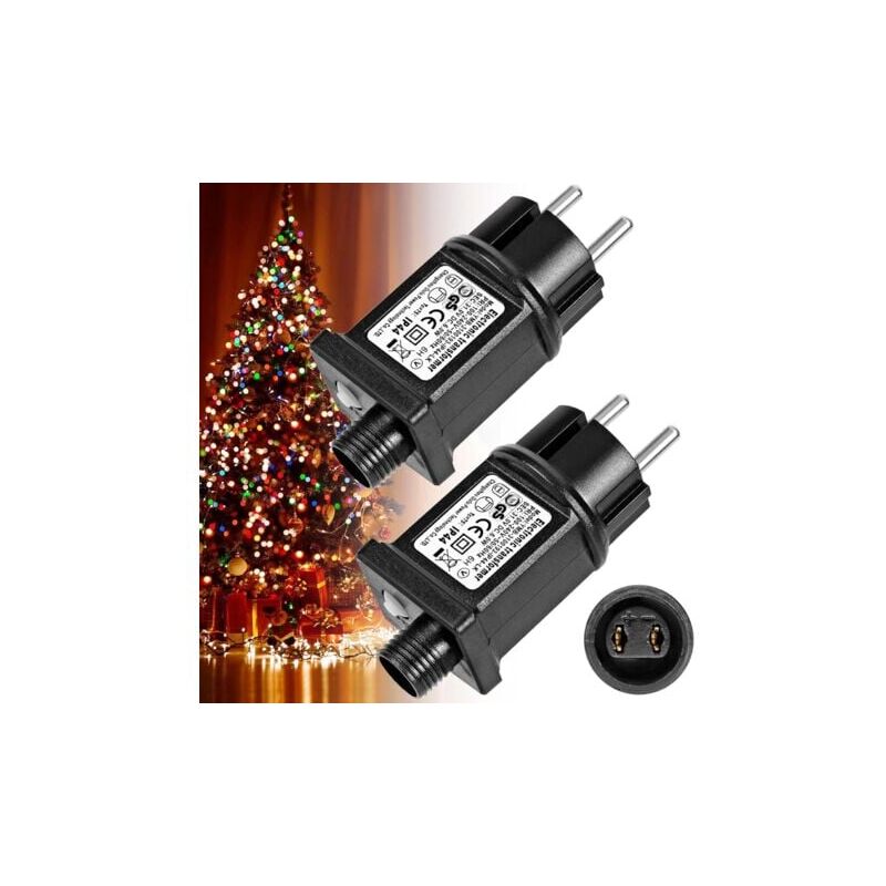 foto del prodotto lablanc trasformatore di alimentazione per led 31v 6w, confezione da 2, adattatore driver lampeggiante a bassa tensione ip44 con 8 modalit , timer