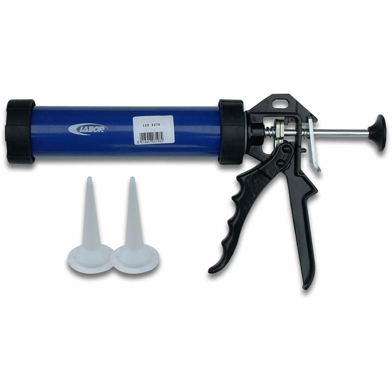foto del prodotto labor 1202270 pistola silicone professionale in alluminio, blu