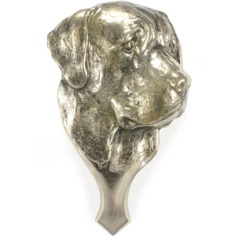 foto del prodotto labrador retriever - batacchio porta a forma di testa di cane, batacchio porta in ottone, decorazione porta retrò di art-dog