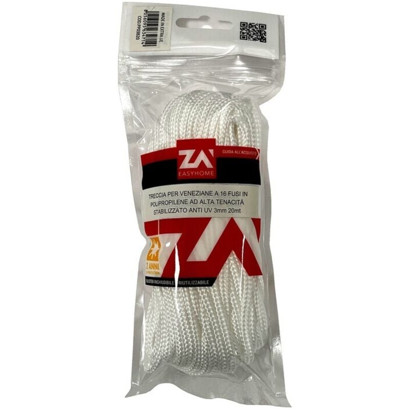 foto del prodotto laccio p veneziane cf 20 m bianco