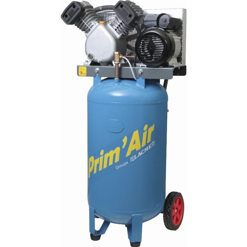 foto del prodotto lacme compressore d aria verticale bicilindrico vvm 21 100 21m3 h 100l 3 hp monofase 10 bar 122250