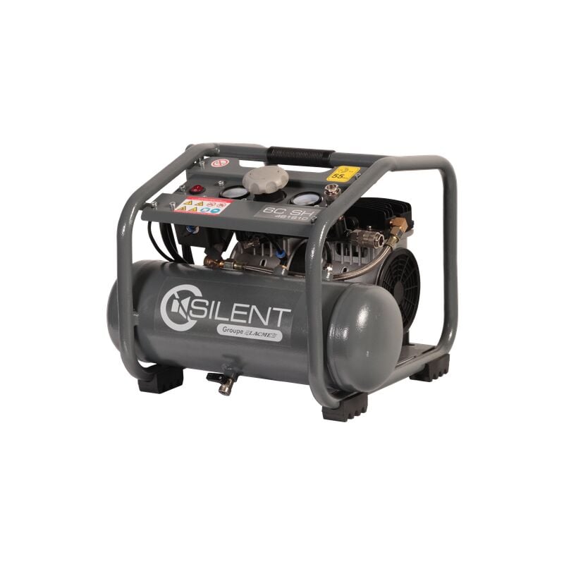foto del prodotto lacme compressore silent 6c sh 6 m h monofase 6 l 8 bar 461910