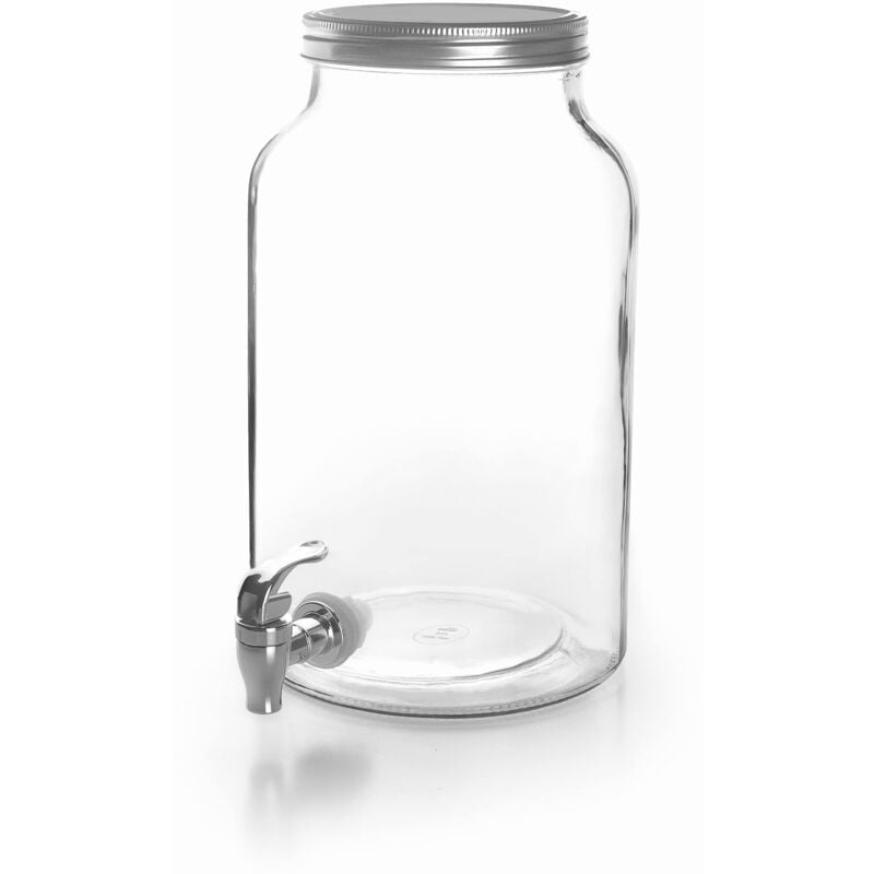 foto del prodotto lacor 61951 caraffa erogatrice in cristallo buffet rubinetto integrato perfetto per acqua, limonata, caff freddo, t lavastoviglie