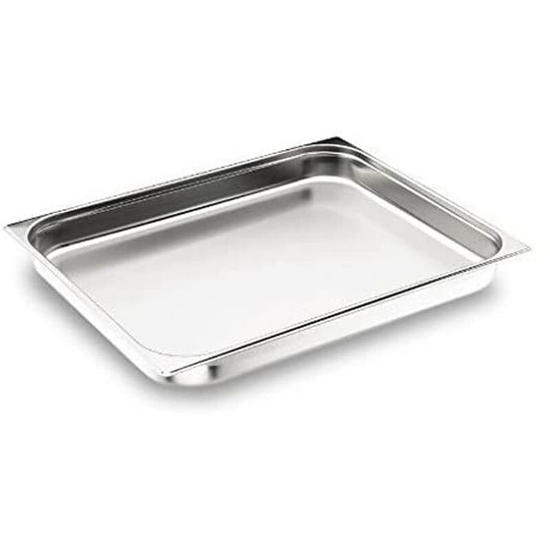 foto del prodotto lacor 66140z gn vaschetta in acciaio inox, dimensioni 4 x 53 x 32,5 cm a x l x p 