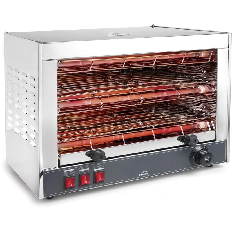 foto del prodotto lacor 69173 doppia griglia con horizontal elettrico barbecue 3000
