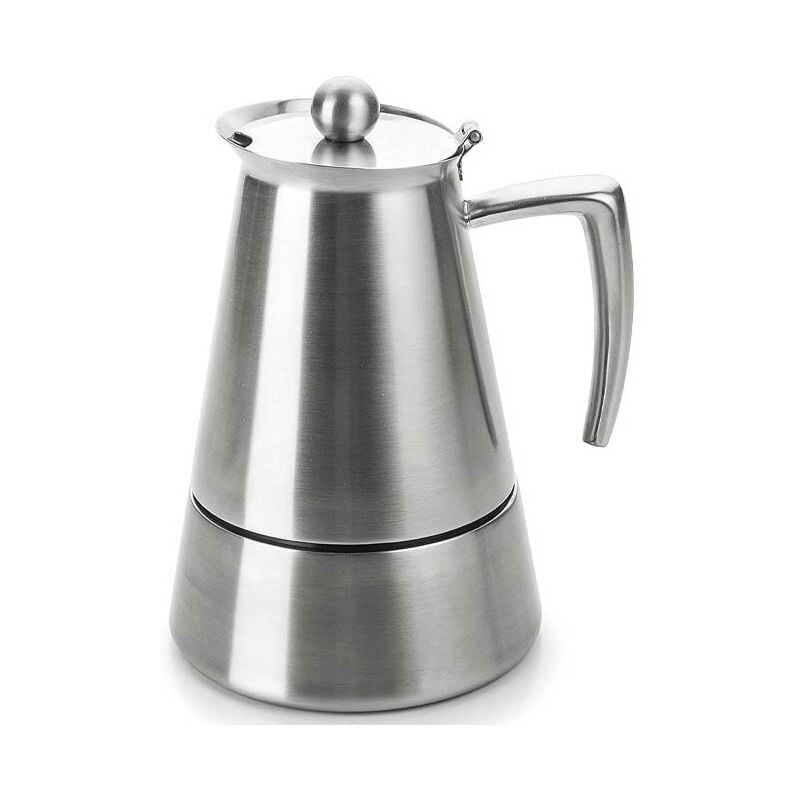 foto del prodotto lacor caffettiera espresso in acciaio inox hyperluxe 4 tazze