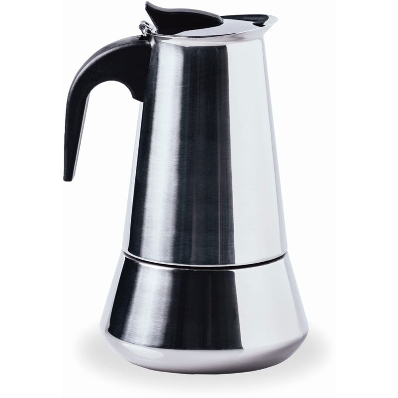 foto del prodotto lacor milano caffettiera italiana, caffettiera espressa, acciaio inox 18 e 10, tutte adatte al fuoco compresa l induzione, lavabile in lavastoviglie,