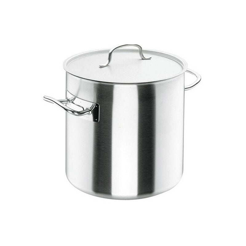 foto del prodotto lacor pentola per catering in acciaio inossidabile da 24 cm coperchio 50124