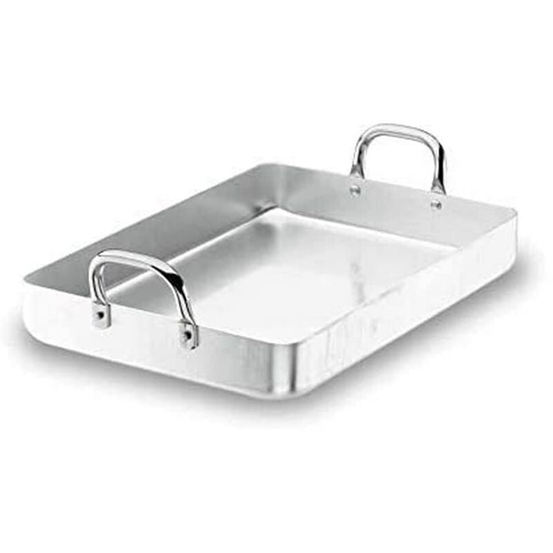 foto del prodotto lacor teglia da forno con manici fissi, argento, 70 x 45 x 9 cm