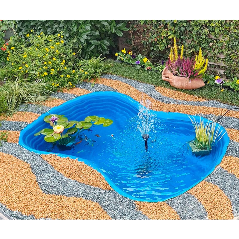foto del prodotto laghetto artificiale da giardino 178x125x45 cm in polietilene 610 litri azzurro