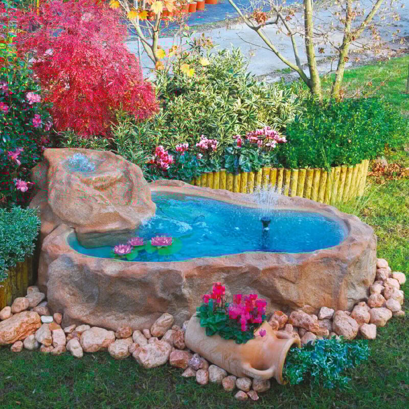 foto del prodotto laghetto artificiale roccia fuori terra 220x140x40 60 cm 270 litri
