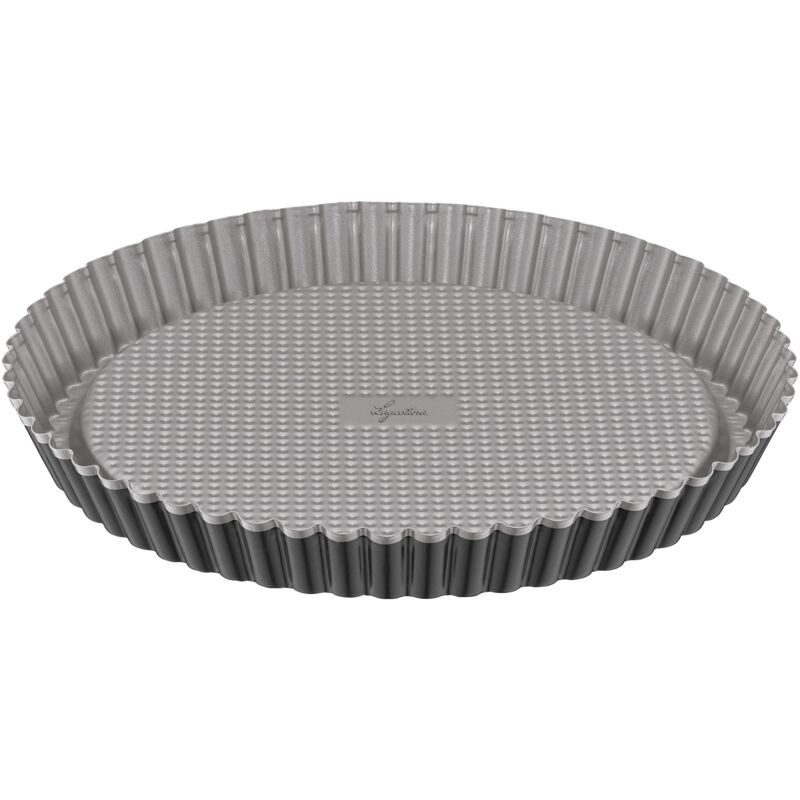 foto del prodotto lagostina gustosa stampo crostata in acciaio antiaderente per forno, nero, diametro 28 cm