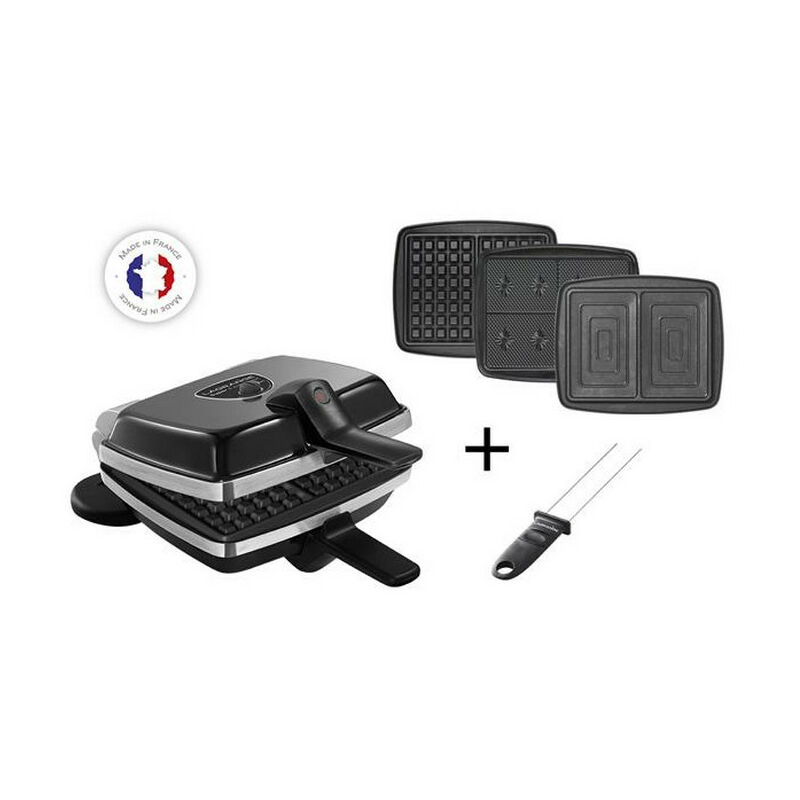 foto del prodotto lagrange croque wafer wafer 3 piastre 1000w nero 039624