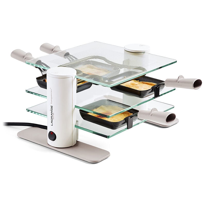 foto del prodotto lagrange macchina per raclette 4 persone 600w in vetro 009408