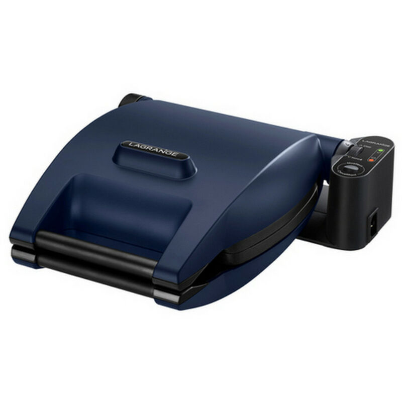 foto del prodotto lagrange piastra per waffle 1200w nera blu 19643