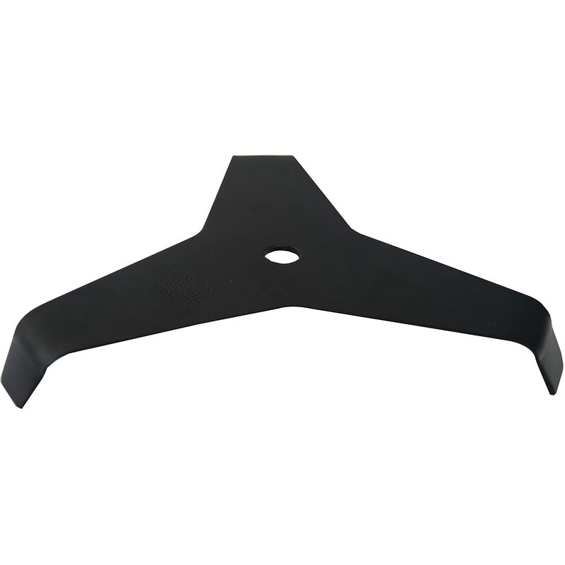 foto del prodotto lama a 3 denti speciale ronce adattabile per decespugliatore taglio da 300 mm, foro 25,4 mm e spessore 4 mm, larghezza fuori tutto 310 mm