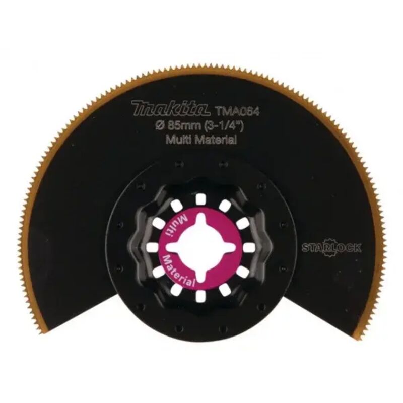 foto del prodotto lama a segmenti makita bim, 85 mm, tma064 starlock 85 mm bim tin piatta tma064 universale