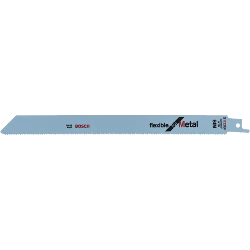 foto del prodotto lama bosch s 1122 bf, flessibile per metallo, confezione da 100 pz.