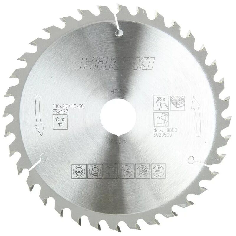 foto del prodotto lama circolare 190x30 t36 hikoki 752437