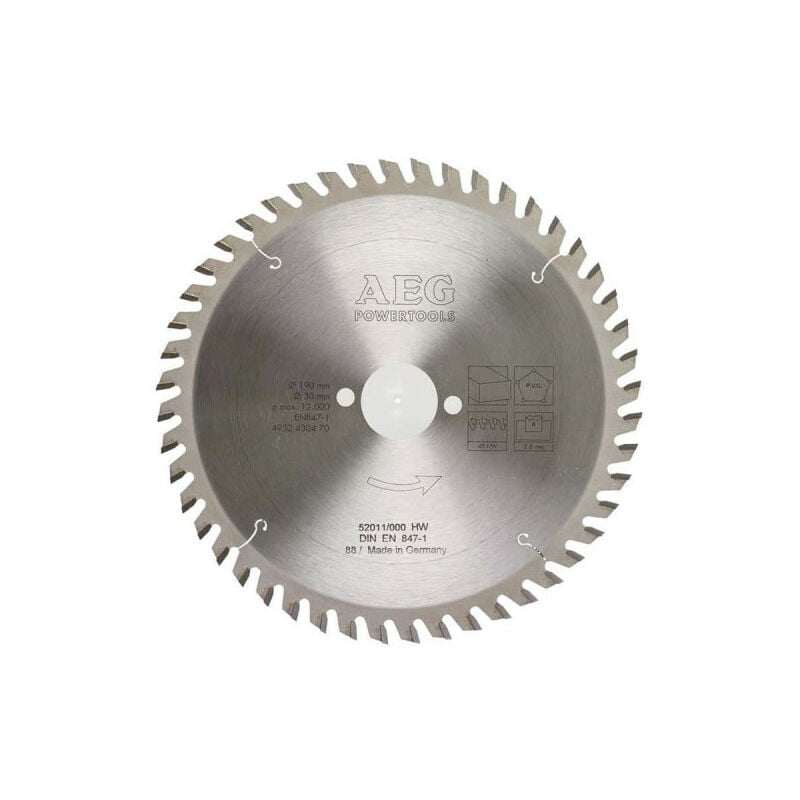 foto del prodotto lama circolare aeg 2.8x190mm 4932430470